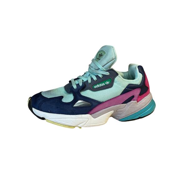 adidas Shoes - Adidas Falcon Women's Multicolor Low Top Lace Up Running Sneakers Shoes Size 6